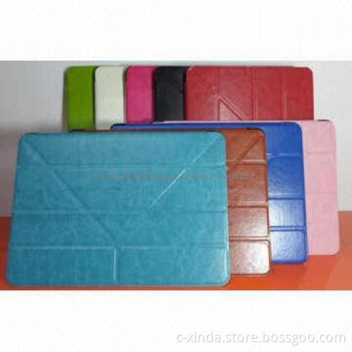 Multiple Standing Leather Case for iPad Air, Appearance Succinct and Vogue with Sleep Function